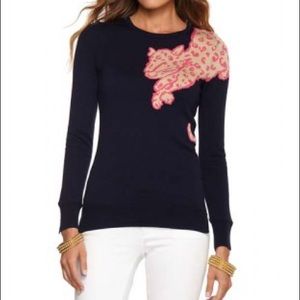 Lilly Pulitzer charter cheetah sweater M